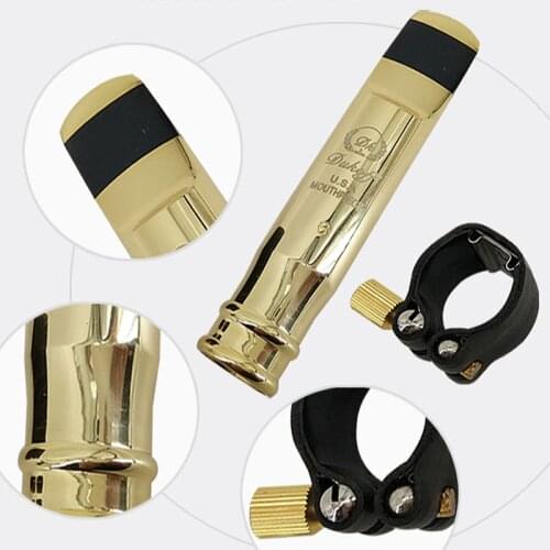 Music Fancier Club Professional Tenor Soprano Alto Saxophone Metal Mouthpiece Gold Plated Sax Mouth Pieces Accessories 5 6 7 8 9
