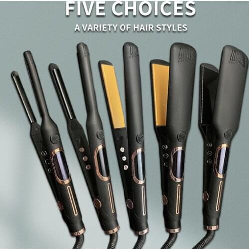 Ihongsen Professional Hair Straightener LCD Flat Iron Tourmaline Ceramics Heating Plate Hair Iron Salon Styling Tool