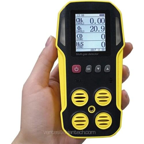 Handheld 4 gases Detector, Gas analyzer, high quality sensor
