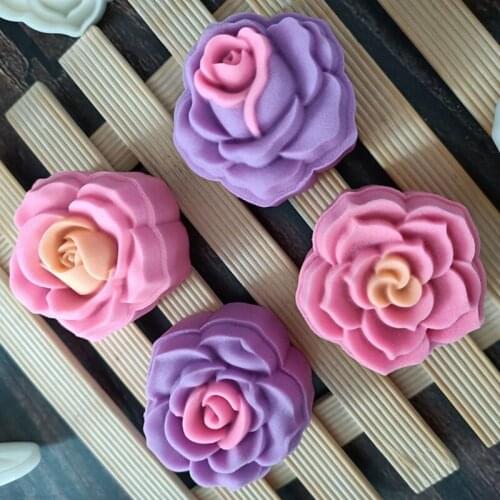 Cookie Stamp Moon Cake Mold Set with Mode Pattern Bath Bombs DIY Festival Decoration Hand Cutter Cake Mold Kitchen Gift