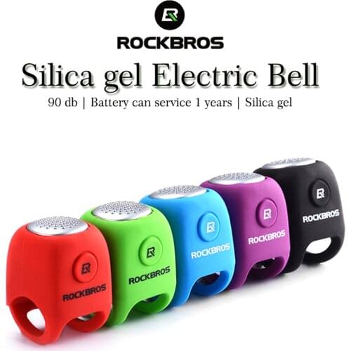 ROCKBROS Electric Cycling Bells 110 dB Horn Rainproof MTB Bicycle Handlebar Bell Bike Bell Horn Sound Alarm Bicycle Accessoriess