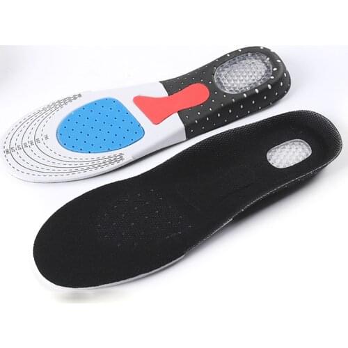 Silicone Insoles Arch Support Shoes Pad Unisex Thickening Shock Absorption Basketball Football Sport Silicone Soft Insole