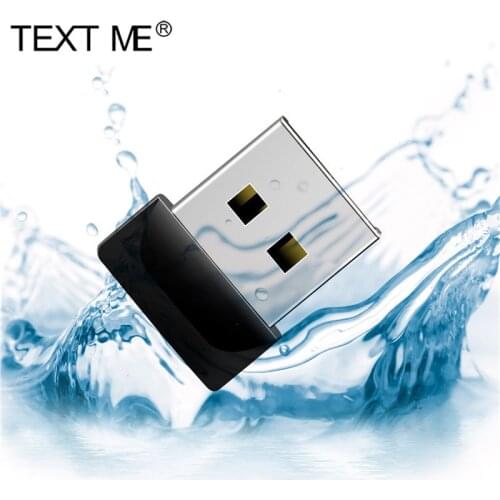 TEXT ME Beautiful Black Small USB 2.0 USB Flash Drive 4GB 8GB 16GB 32GB Pendrive Gift U64GB