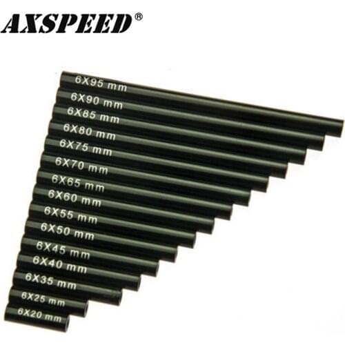 AXSPEED 1PCS Metal Link Rod Linkages 20-105mm for 1/10 RC Crawler Axial SCX10 CC01 AX10 F350 D90 CX10 Upgrade Parts