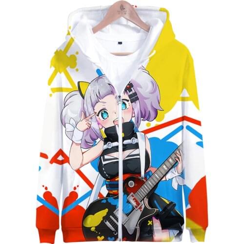 Kawaii Kaguya Luna 3D Streetwear Autumn Winter Holiday Passionate Men/Women Streetwear Style Zip Hooded Anime Clothing Kids Tops