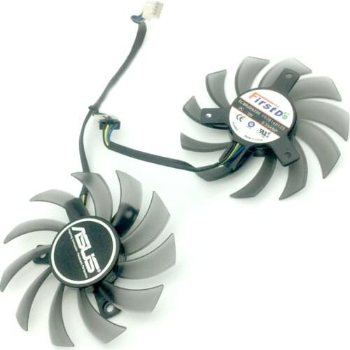 2 Pcs/Lot 85MM 4Pin Computer VGA GPU Cooling Cooler Fan for Sapphire R9-370X/270/280/280X/285 Video card Graphics Card Fan