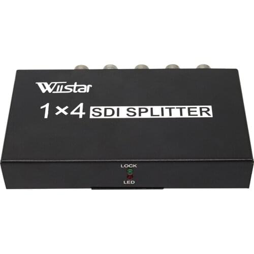 High Quality SDI Splitter 1x4 Multimedia Splitter SDI Extender Adapter Support 1080P TV Video for Projector Monitor DVR