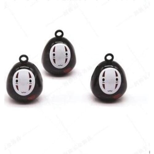 Japanese water piano bell Anime Double Bells Spirited Away Faceless Male Tumbler Keychain