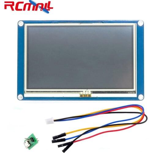 RCmall Nextion 5.0" USART HMI LCD Module Touch Display Screen NX8048T050 for Arduino Raspberry Pi ESP8266 FZ1751 DIYmall