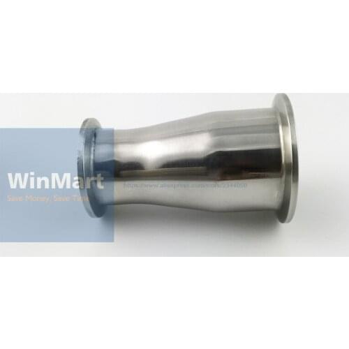 1PC 63mm Turn to 51mm Pipe O/D Tri Clamp connection Reducing 304 Stainless Steel Sanitary Reducer Pipe Fitting For Homebrew