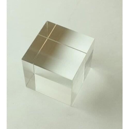 1pcs 100mmx100mmX100mm transparent crystal cube glass pillar for photography support props accessories jewelry cosmetic base