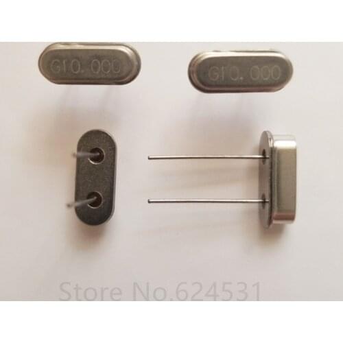 10pcs Genuine HC-49S-line passive quartz crystal oscillator 10MHZ 10.000MHZ 10M S-type