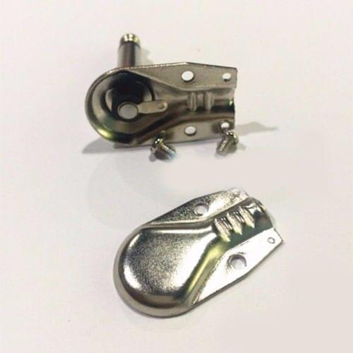 100pcs high quality metal 6.3mm Mono Pancake 1/4" Enchufe adapter connector