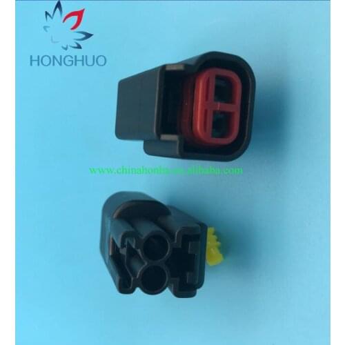 5pcs/lot 2 Pin/Way E-3979 E-3977 1.5mm Female Device Plug Auto Ignition Coil Sealed Wire Harness Connector