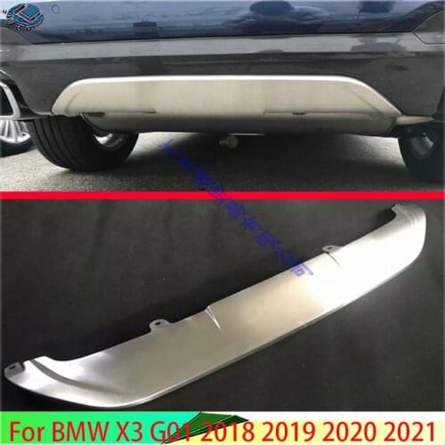 For BMW X3 G01 2018 2019 Stainless Steel Rear Bumper Skid Protector Guard Plate