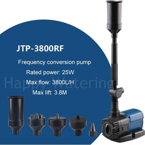 Efficient 25W Submersible Water Fountain Pump 3800L/H 3.8M Lift Max for Garden Decoration EU Plug