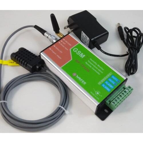 GSM Temperature and humidity Alarm Monitoring and remote relay controller data logger through email