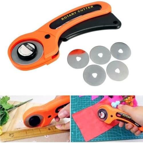 Leather tools 45mm Rotary Cutter Leather Cutting Tool Fabric Cutter Circular Blade DIY Patchwork Sewing Quilting Fit Olfa Cut