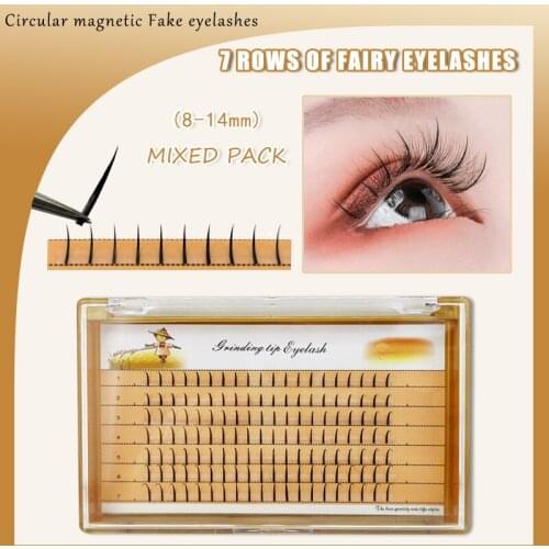 Hot sale fairy angel eyelashes handmade 3D soft single cluster grafted eyelash makeup eyelash extension cluster false eyelash