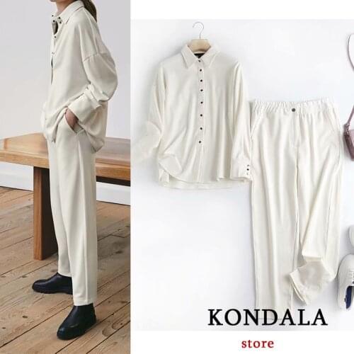 Women Sets Za Fashion 2021 Streetwear Cotton Solid Women Sports Suits Jackets and Jogging Trousers Women High Elastic Pants