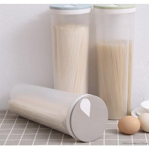 Spaghetti Box with dispensing outlet Noodle Storage Seed Boxes Pasta Grain Cereal Bean Rice Storage Container Kitchen Sealed Box