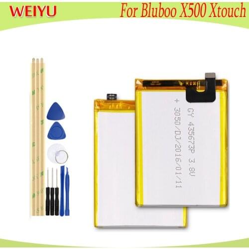 WEIYU 3050mAh battery For Bluboo X500 Xtouch Li-ion Batteries phone Replacement Batteries Bateria+Tools