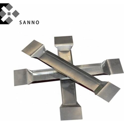 10Pcs 99.95% Purity polished tungsten boat 208 - 320 stamping W tungsten folding boats for vacuum thermal evaporation