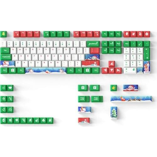 DAGK 132 keys Mechanical Keyboard Keycaps PBT Dye-Sub Mahjong Keycaps For 61 68 84 96 108 Mechanical Keyboard For Cherry6.25X