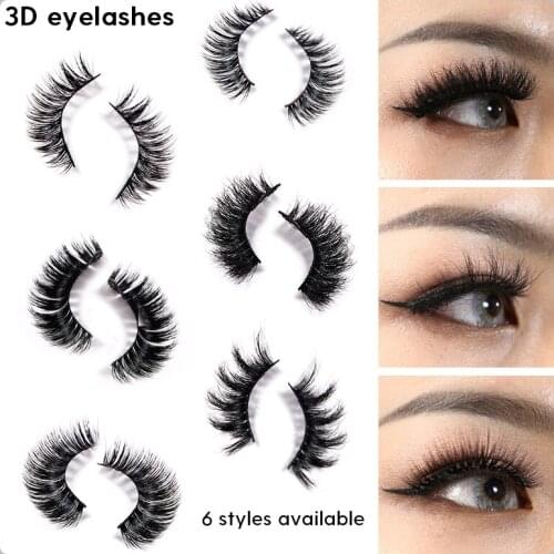 Eyelashes Set Hand Made Full Strip Lashes Fashion Makeup Lashes Soft Natural Long Lasting Extension 3D Mink Hair False Eyelashes