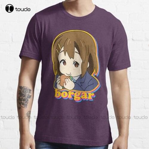 New Borgar Yui Yui Hirasawa K On Keion Anime Burger T-Shirt Cotton Men Tee Shirt