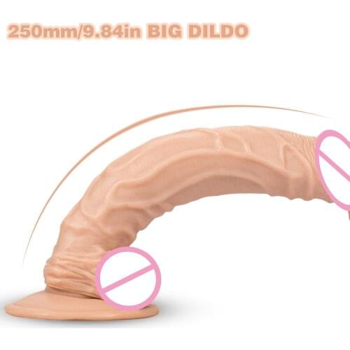Skin Feeling Realistic Penis Soft Sexy Huge Dildo Female Masturbator Safe material Powerful suction cup Dildo for Women Big Dick