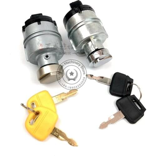 For Kobelco excavator SK200/210/SK250-260/350-8 super 8 start gnition switch and Kobelco excavator lock key switch