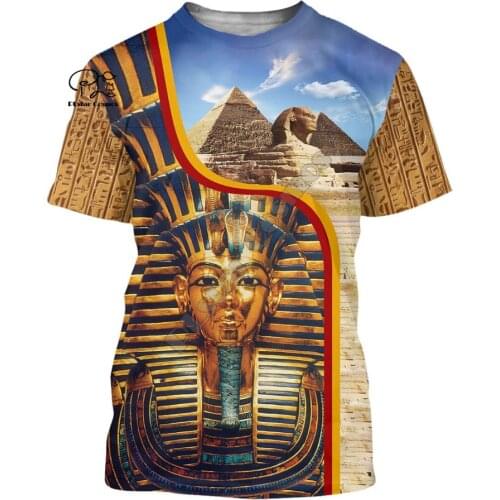 PLstar Cosmos 3DPrint Ancient Egypt Pharaoh God Anubis Harajuku Streetwear Man and Woman Casual Funny Tshirts Short sleeve-a1