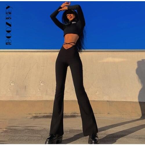 Женские брюки клеш Pzhk China At AliExpress