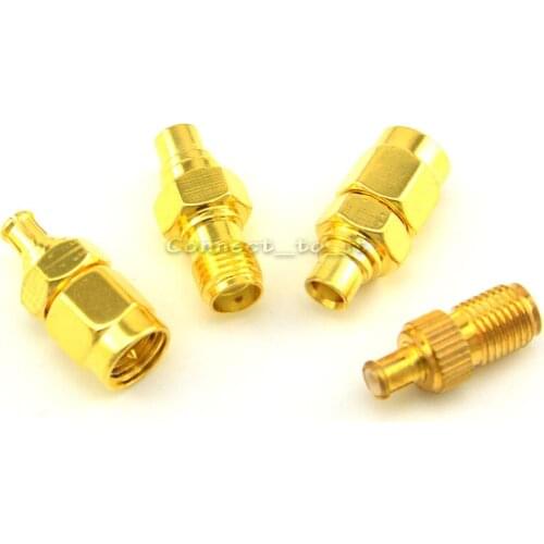 SMA-MCX RF Adapter Kit SMA to MCX 4 type RF Goldplated Straight Connector Adapter