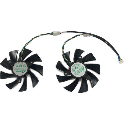 2 Pcs/Set PLA09215B12H GA92S2H GPU VGA Video Cooler Fan For ZOTAC GAMING GeForce RTX 2060 AMP/ Twin Fan Cards Replace CF9015H12S