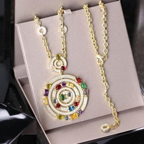 Xc462 Luxury Designer Fashion 925 Sterling Silver Jewelry zirconia Water droplets shape cf