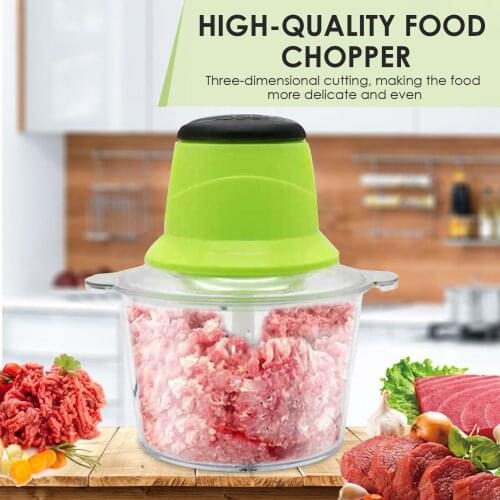 1.8L Portable Food Chopper Multifunctional Electric Meat Mincer Chopper Processor Silcer Maker Mincing Machine Household Grinder