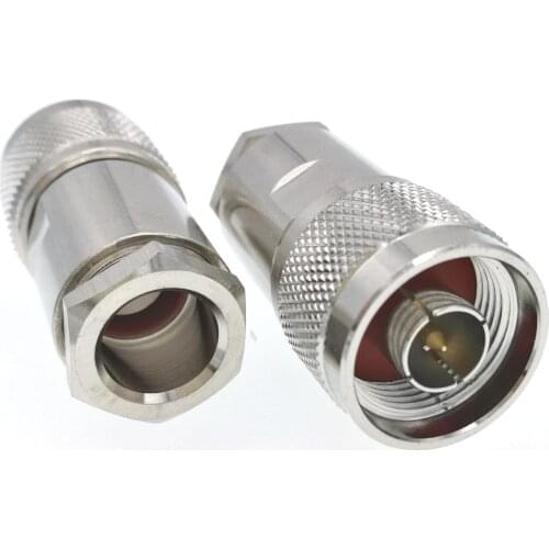 10pcs N Male Plug Clamp RF Connector For RG5 RG6 LMR300 RG212 5D-FB Cable