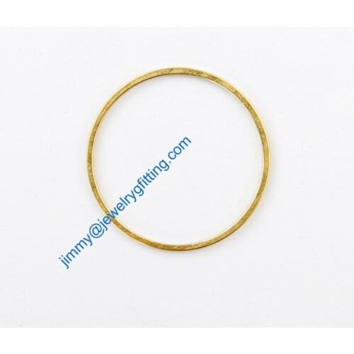 2000PCS Raw Brass Circle 25*1*1mm copper Rings fashion jewelry findings jewelry Connectors Quoit