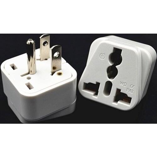 3pin US To AU UK EU Plug Adapter Converter Euro HK Australia to USA America Japan JP Canada CA 3 PIN Charger Converter Plug