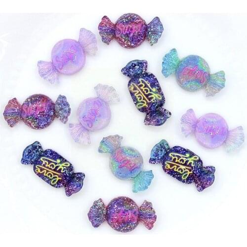 Simulation Candy Diy Accessories Colorful Sequin Letters Matching Stickers Decor hone Case Gifts Earrings Headwear Material R8W6