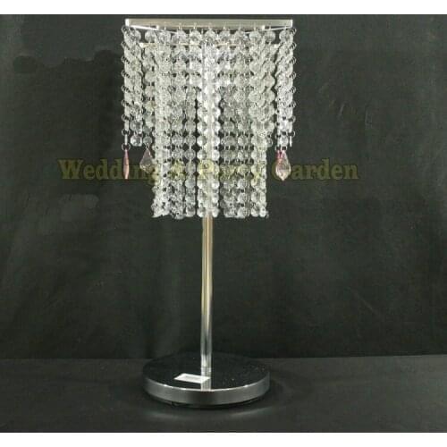 Hot Silver Crystal Table Centerpiece Chandelier Wedding Decoration