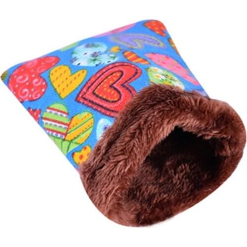 Pet Guinea Pig Bed Plush House Small Pet Cage For Hamster Accessories Small Animal Nest Winter Warm For Rodent Rat Hedgehog
