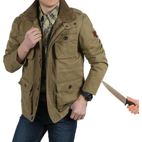 Self Defense Security Anti-cut men jacket Anti-Stab outwear Civil use Stealth Defense Police Personal Tactics Clothes plus size