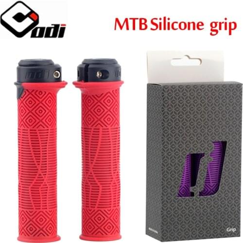 ODI Soft Rubber Bike Grips Ergonomic Bicycle Handlebar Grips Waterproof Anti-slip Handle Grip for MTB Folding Bike Racing Part