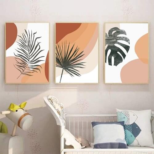 Nordic Boho Wall Art Picture Abstract Botanical Art Gallery Canvas Painting Poster and Prints For Living Room Bedroom Home Decor