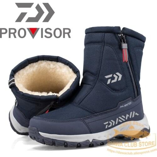 2021 New Daiwa Fishing Shoes Thick Bottom Snow Non-slip Shoes Winter Outdoor Warm Boots Waterproof Boots Fishing Snow Boots Shoe