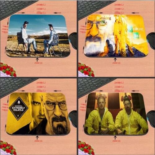 New Arrival One Piece Breaking Bad Time Movie Style Anti-Slip Laptop Gaming Mouse Pad Mat for Optal Trackball Laser Mouse