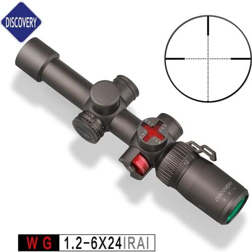 Discovery Optical Sight WG 1.2-6X24IRAI Rifle Sight Hunting Sight Fast Aiming Air gun 20mm Picatinny with Matting Tube